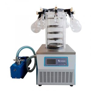 What technology does a lab freeze-drier use?